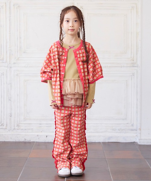 MARKEY'S(マーキーズ)の「サイドフリルフレアーパンツ(その他パンツ・キッズ・ピンク系その他/レッド系その他/ブルー系その他・150/110/90/80/140/130/100/120)」の7枚目の写真