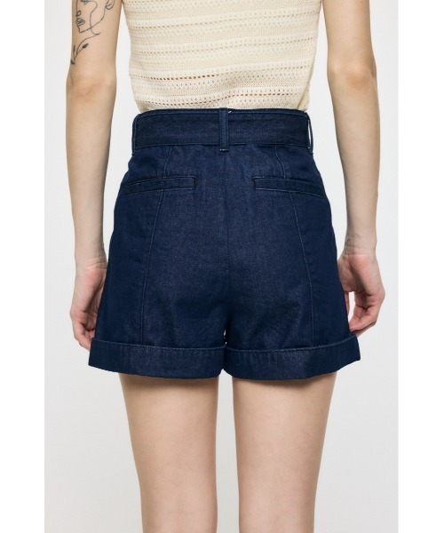 MOUSSY（マウジー）の「BELTED DENIM ショーツ（デニムパンツ・レディース・ワンウォッシュ・0/1/2）」の10枚目の写真