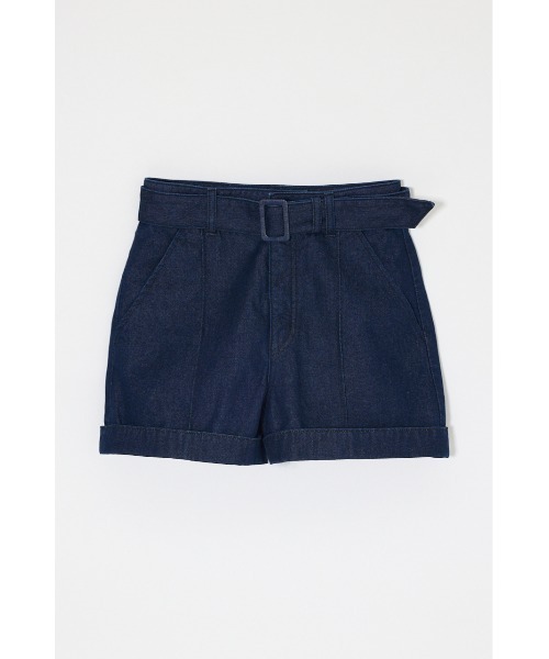 MOUSSY（マウジー）の「BELTED DENIM ショーツ（デニムパンツ・レディース・ワンウォッシュ・0/1/2）」の15枚目の写真