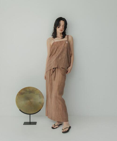 KBF(ケイビーエフ)の「Siltrata Multi set one-piece(ワンピース・レディース・ブラウン系その他/ベージュ系その他・FREE)」の1枚目の写真