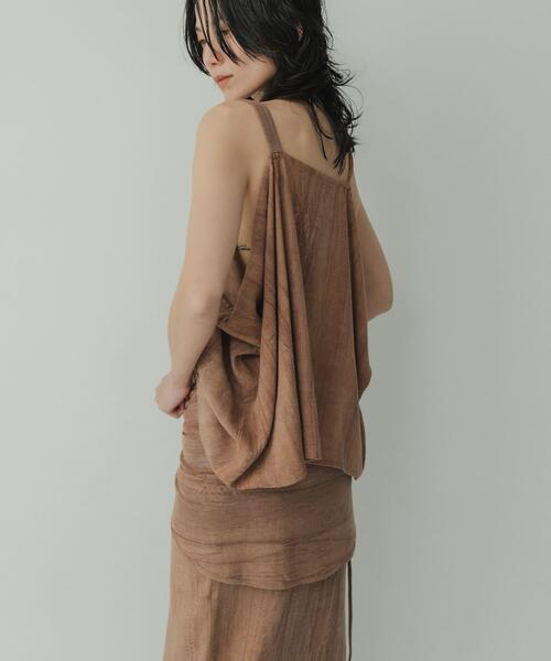 KBF(ケイビーエフ)の「Siltrata Multi set one-piece(ワンピース・レディース・ブラウン系その他/ベージュ系その他・FREE)」の4枚目の写真