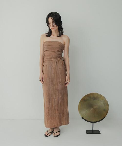 KBF(ケイビーエフ)の「Siltrata Multi set one-piece(ワンピース・レディース・ブラウン系その他/ベージュ系その他・FREE)」の7枚目の写真