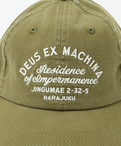 DEUS EX MACHINA(デウスエクスマキナ)の「【DEUS EX MACHINA / デウスエクスマキナ】Sign Cap / サインキャップ / ユニセックス(キャップ・メンズ・カーキ・フリー)」の2枚目の写真