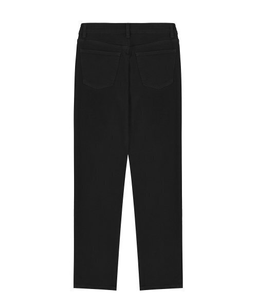 LEFTSEOUL（レフトソウル）の「起毛ストレートフィットウォッシングデニムパンツ[ブラック]（デニムパンツ・レディース・その他・LARGE/MEDIUM/SMALL）」の2枚目の写真