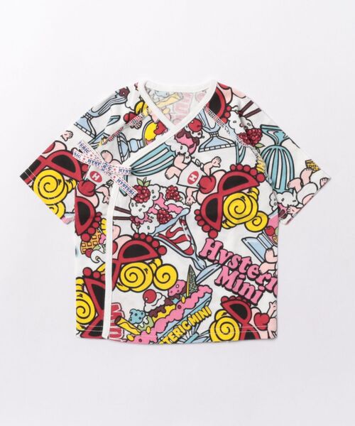 HYSTERIC MINI SWEETS PARLOR 総柄 短肌着（肌着）｜HYSTERIC MINI