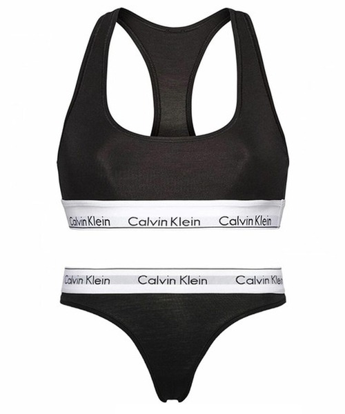 Calvin Klein(カルバン・クライン)の「Calvin Klein ブラジャー Tバック ショーツ(ブラ&ショーツ・メンズ・ヘザーグレー/ブラック・X-SMALL/SMALL/MEDIUM/LARGE)」の1枚目の写真