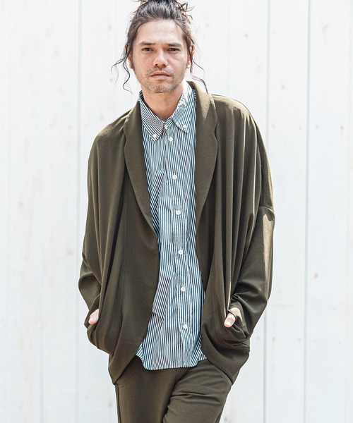 【未使用タグ付き】AT DIRTY 切替ジャケット Lサイズ カーキ×ブラウン 未使用タグ付き】AT DIRTY 切替ジャケット Lサイズ カーキ×ブラウン AT