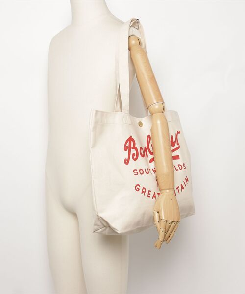 Barbour(バブアー)の「【barbour】barbour script tote bag(トートバッグ・メンズ・レッド・FREE)」の5枚目の写真