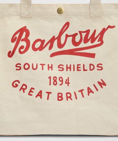 Barbour(バブアー)の「【Barbour】barbour script tote bag(トートバッグ・メンズ・レッド・FREE)」の6枚目の写真