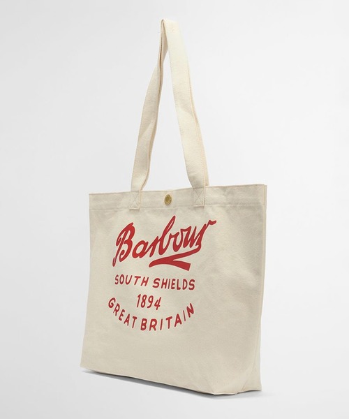 Barbour(バブアー)の「【Barbour】barbour script tote bag(トートバッグ・メンズ・レッド・FREE)」の5枚目の写真