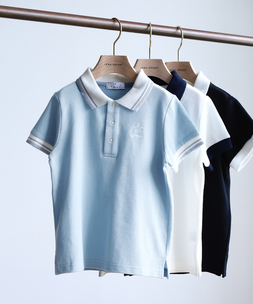 IENA｜イエナ（キッズ）のポロシャツ（ブルー・ネイビー/青色系・半袖