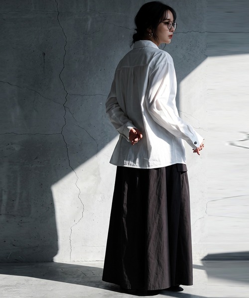 antiqua(アンティカ)の「アシンメトリー シャツ(シャツ/ブラウス・レディース・ホワイト・ONESIZE)」の4枚目の写真