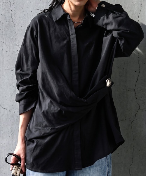 antiqua(アンティカ)の「アシンメトリー シャツ(シャツ/ブラウス・レディース・ホワイト・ONESIZE)」の7枚目の写真