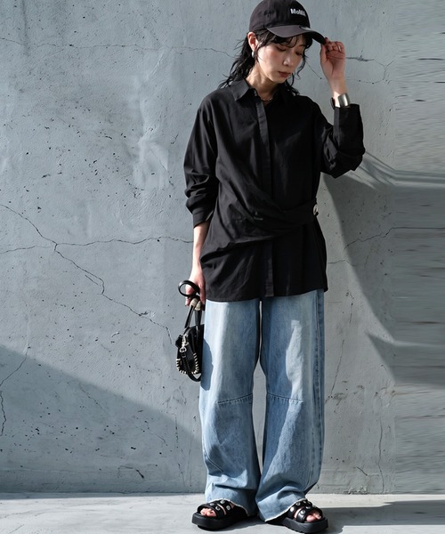 antiqua(アンティカ)の「アシンメトリー シャツ(シャツ/ブラウス・レディース・ホワイト・ONESIZE)」の8枚目の写真
