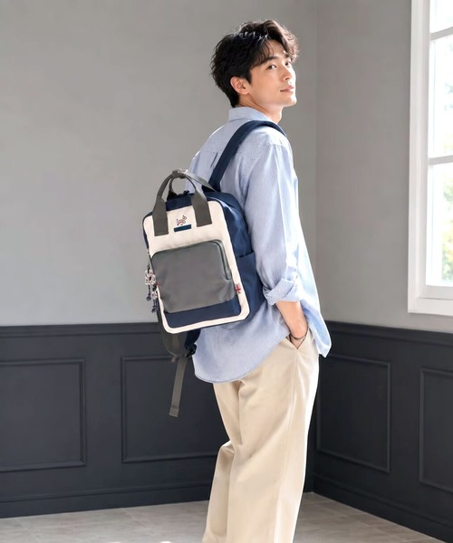 BALMORAL(バルモラル)の「BALMORAL 撥水 スクエアミニリュック 11L(バックパック/リュック・レディース・ブラック/グレイッシュベージュ/スモークピンク/その他1/ネイビー系/ダークグレー・FREE)」の18枚目の写真