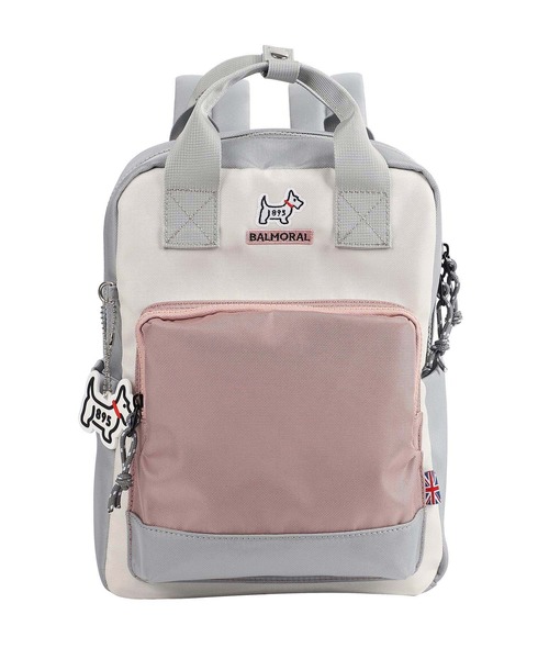BALMORAL(バルモラル)の「BALMORAL 撥水 スクエアミニリュック 11L(バックパック/リュック・レディース・ブラック/グレイッシュベージュ/スモークピンク/その他1/ネイビー系/ダークグレー・FREE)」の10枚目の写真