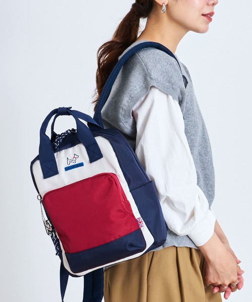 BALMORAL(バルモラル)の「BALMORAL 撥水 スクエアミニリュック 11L(バックパック/リュック・レディース・ブラック/グレイッシュベージュ/スモークピンク/その他1/ネイビー系/ダークグレー・FREE)」の13枚目の写真