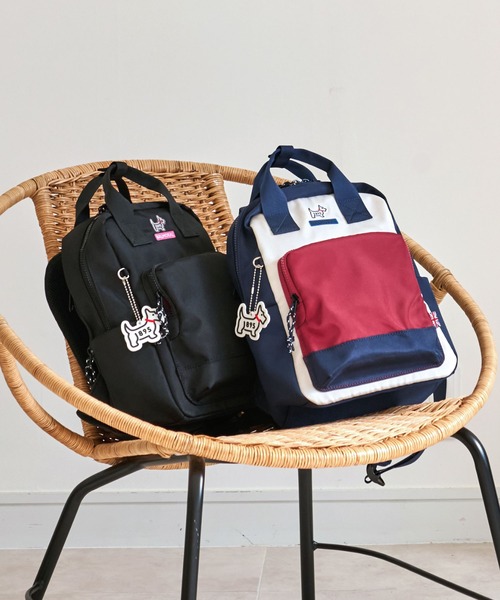 BALMORAL(バルモラル)の「BALMORAL 撥水 スクエアミニリュック 11L(バックパック/リュック・レディース・ブラック/グレイッシュベージュ/スモークピンク/その他1/ネイビー系/ダークグレー・FREE)」の17枚目の写真