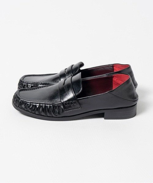 PRANK PROJECT（プランクプロジェクト）の「【2026Autumn Pre-Order】ギャザーローファー / Gathered Loafers（ローファー・レディース・ブラック/ボルドー・38/37/36）」の8枚目の写真
