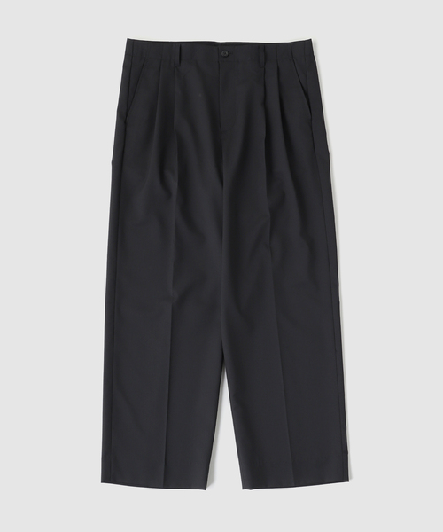 WISM(ウィズム)の「WISM ORIGINAL PRODUCT / ウィズムオリジナルプロダクト TWO TUCK HW TROUSERS(その他パンツ・メンズ・ブラック/ネイビー・MEDIUM/LARGE)」の7枚目の写真