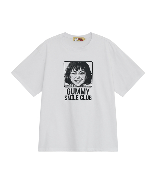 LOSERS CLUB(ルーザーズクラブ)の「GUMMY SMILE CLUB 半袖Tシャツ ホワイト(Tシャツ/カットソー・レディース・その他・0/1(M)/2(L))」の1枚目の写真