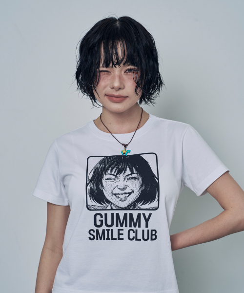 LOSERS CLUB(ルーザーズクラブ)の「GUMMY SMILE CLUB 半袖Tシャツ ホワイト(Tシャツ/カットソー・レディース・その他・0/1(M)/2(L))」の3枚目の写真