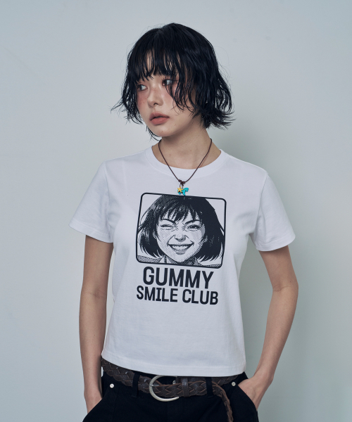 LOSERS CLUB(ルーザーズクラブ)の「GUMMY SMILE CLUB 半袖Tシャツ ホワイト(Tシャツ/カットソー・レディース・その他・0/1(M)/2(L))」の5枚目の写真