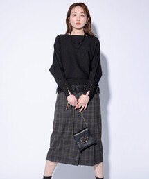 ビューティサーモ2WAYストレッチ ラップ スカート