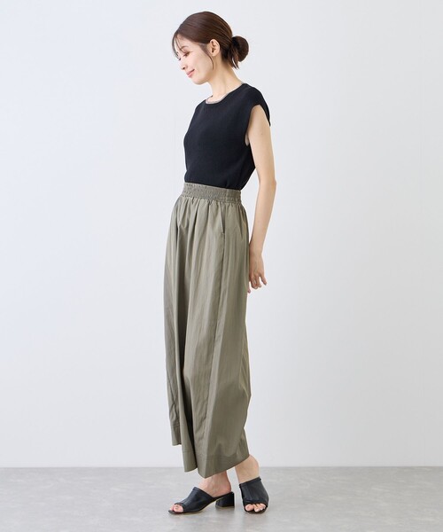 Jayro(ジャイロ)の「ワッシャーガウチョパンツ(その他パンツ・レディース・カーキ/ベージュ/ブラック/チャコールグレー・M)」の22枚目の写真