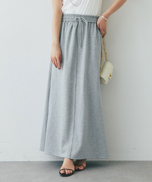 La boutique BonBon(ラブティックボンボン)の「【miki監修】ストレートスウェットスカート(スカート・レディース・グレー/オフホワイト・FREE/PM)」の1枚目の写真