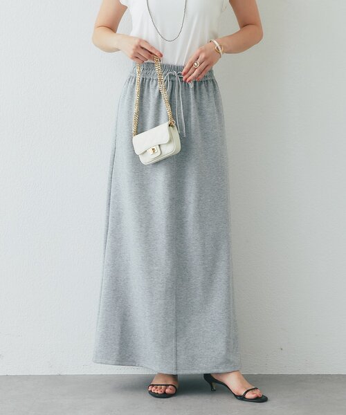 La boutique BonBon(ラブティックボンボン)の「【miki監修】ストレートスウェットスカート(スカート・レディース・グレー/オフホワイト・FREE/PM)」の19枚目の写真