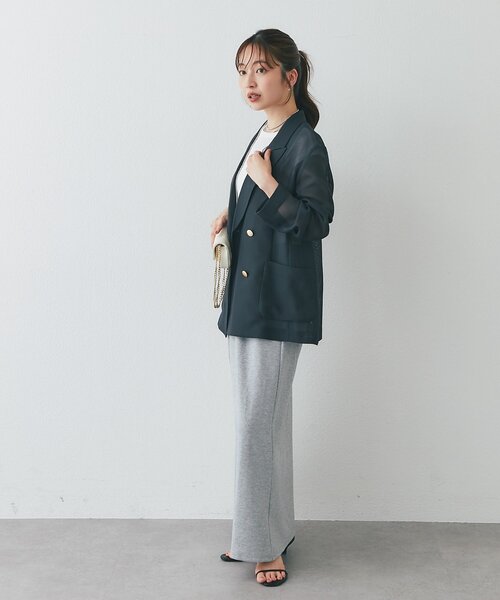 La boutique BonBon(ラブティックボンボン)の「【miki監修】ストレートスウェットスカート(スカート・レディース・グレー/オフホワイト・FREE/PM)」の9枚目の写真
