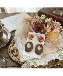 【Espoir et la lune】ニュアンスオーバルピアス(MA)