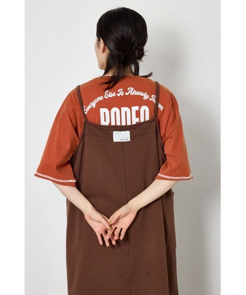 RODEO CROWNS WIDE BOWL(ロデオクラウンズワイドボウル)の「ラフステッチネームスウェットワンピース(ワンピース・レディース・杢グレー/ブラウン/ブラック・FREE)」の21枚目の写真