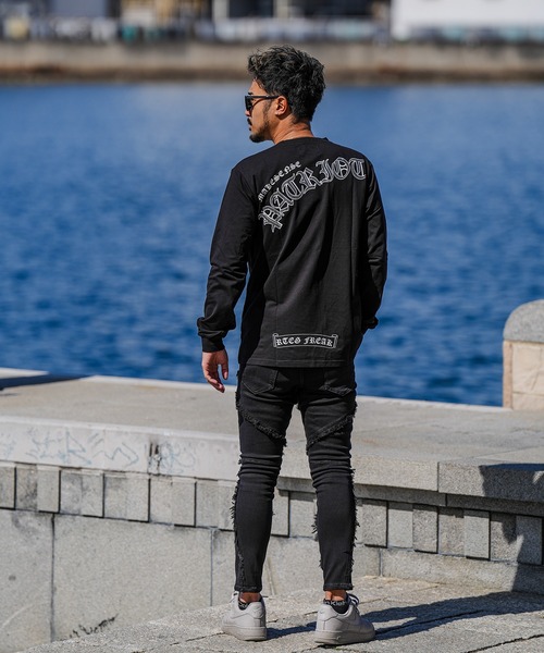 adamsJUGGLER（アダムスジャグラー）の「RTEG O/Eパトリオットロンティー（Tシャツ/カットソー・メンズ・ブラック/ホワイト・S/M/L/XL/XXL）」の6枚目の写真