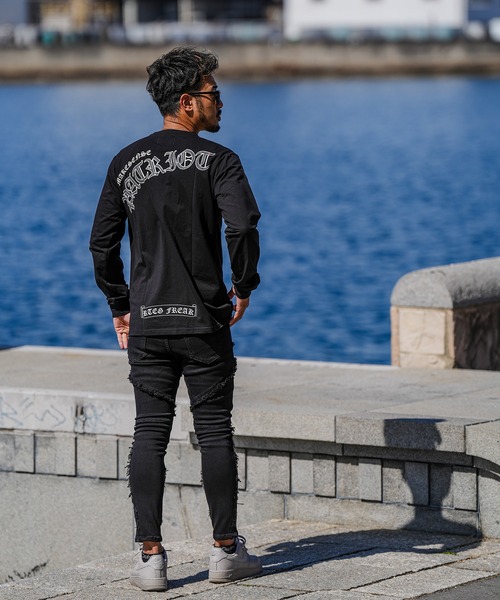 adamsJUGGLER（アダムスジャグラー）の「RTEG O/Eパトリオットロンティー（Tシャツ/カットソー・メンズ・ブラック/ホワイト・S/M/L/XL/XXL）」の8枚目の写真