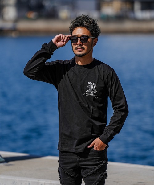 adamsJUGGLER（アダムスジャグラー）の「RTEG O/Eパトリオットロンティー（Tシャツ/カットソー・メンズ・ブラック/ホワイト・S/M/L/XL/XXL）」の11枚目の写真
