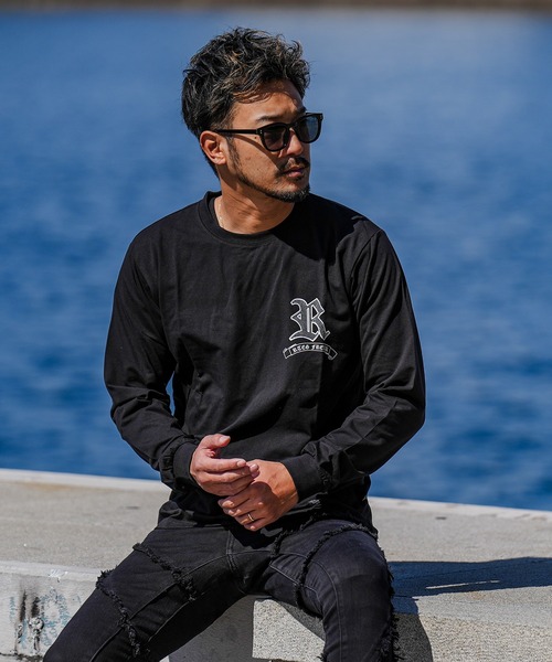 adamsJUGGLER（アダムスジャグラー）の「RTEG O/Eパトリオットロンティー（Tシャツ/カットソー・メンズ・ブラック/ホワイト・S/M/L/XL/XXL）」の12枚目の写真