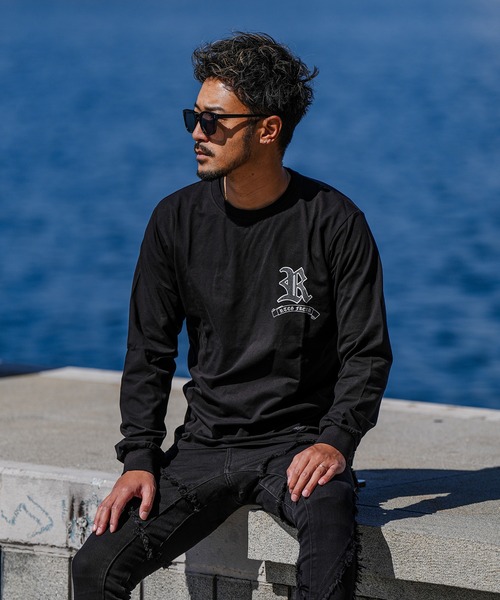 adamsJUGGLER（アダムスジャグラー）の「RTEG O/Eパトリオットロンティー（Tシャツ/カットソー・メンズ・ブラック/ホワイト・S/M/L/XL/XXL）」の13枚目の写真
