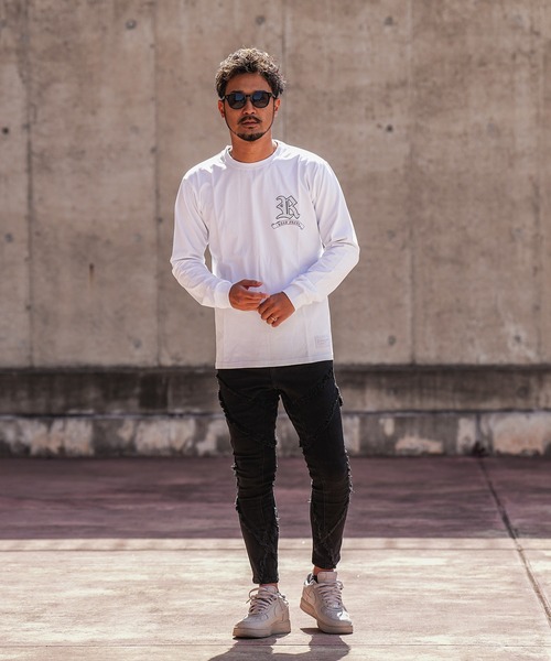 adamsJUGGLER（アダムスジャグラー）の「RTEG O/Eパトリオットロンティー（Tシャツ/カットソー・メンズ・ブラック/ホワイト・S/M/L/XL/XXL）」の3枚目の写真