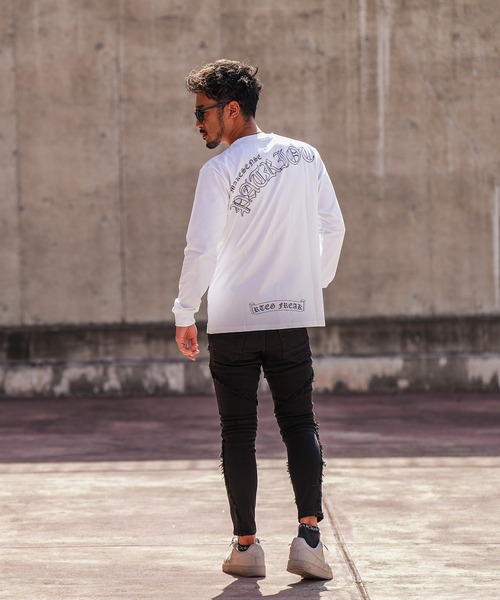 adamsJUGGLER（アダムスジャグラー）の「RTEG O/Eパトリオットロンティー（Tシャツ/カットソー・メンズ・ブラック/ホワイト・S/M/L/XL/XXL）」の7枚目の写真