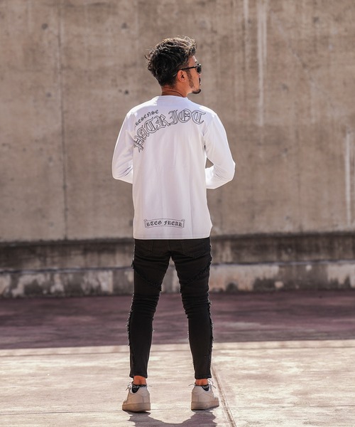 adamsJUGGLER（アダムスジャグラー）の「RTEG O/Eパトリオットロンティー（Tシャツ/カットソー・メンズ・ブラック/ホワイト・S/M/L/XL/XXL）」の9枚目の写真