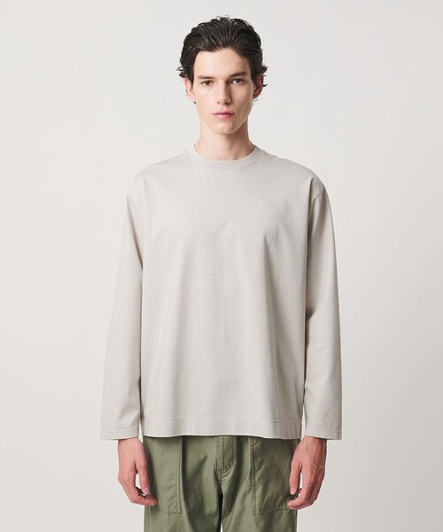UNITED ARROWS(ユナイテッドアローズ)の「ポンチ ロングスリーブ Tシャツ デオドラント 抗菌防臭 接触冷感(Tシャツ/カットソー・メンズ・ネイビー/ライトグレー・L/S/XL/M)」の8枚目の写真