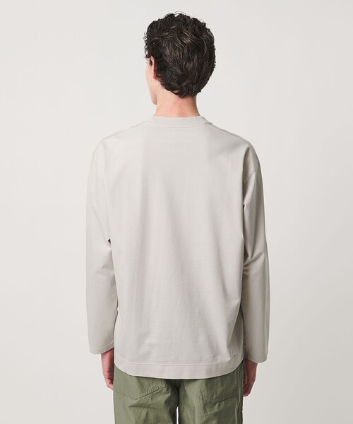 UNITED ARROWS(ユナイテッドアローズ)の「ポンチ ロングスリーブ Tシャツ デオドラント 抗菌防臭 接触冷感(Tシャツ/カットソー・メンズ・ネイビー/ライトグレー・L/S/XL/M)」の10枚目の写真