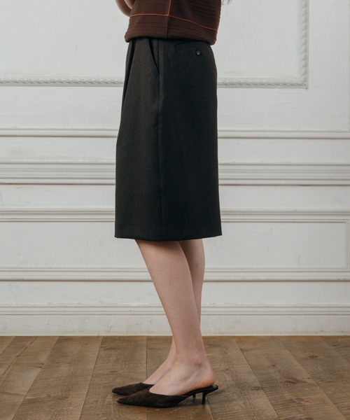 CREDONA（クレドナ）の「DESIGN BERMUDA SHORTS/デザインバミューダショーツ（その他パンツ・レディース・グレー/ブラウン・1/0）」の14枚目の写真