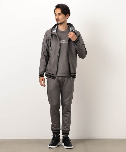 NICOLE CLUB FOR MEN(ニコルクラブフォーメン)の「【NICOLE SPORTS】ダンボールニットジップパーカー(パーカー・メンズ・ブラック・XL/L/M)」の3枚目の写真