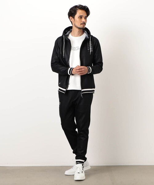 NICOLE CLUB FOR MEN(ニコルクラブフォーメン)の「【NICOLE SPORTS】ダンボールニットジップパーカー(パーカー・メンズ・ブラック・XL/L/M)」の4枚目の写真