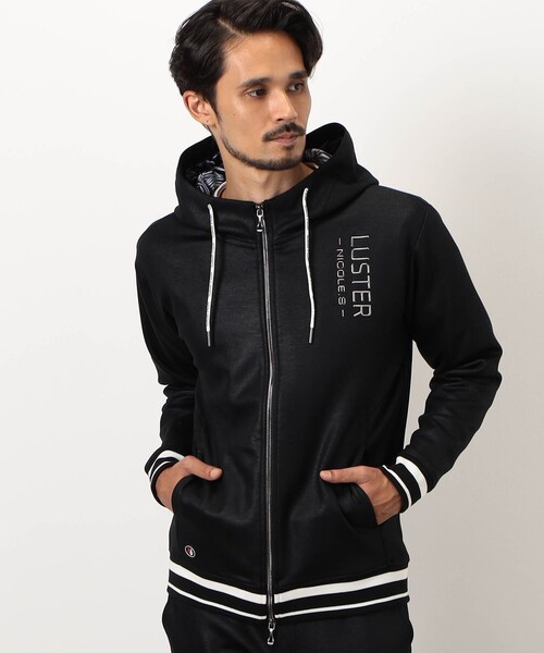 NICOLE CLUB FOR MEN(ニコルクラブフォーメン)の「【NICOLE SPORTS】ダンボールニットジップパーカー(パーカー・メンズ・ブラック・XL/L/M)」の19枚目の写真