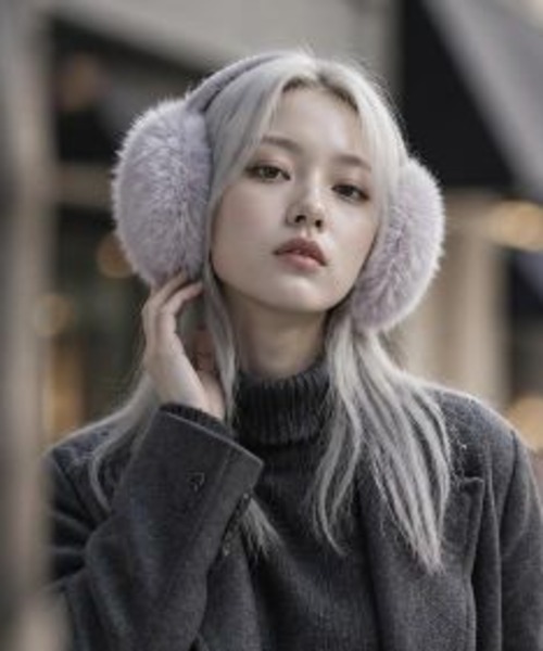 Burner(バーナー)の「【Caburu(カブル)】折りたたみ式 もこもこ フェイクファーイヤーマフ cab-earmuffs-3-7(イヤーマフ・レディース・グレー/ブラウン/ベージュ/ブラック/ホワイト・FREE)」の4枚目の写真