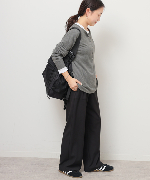 JOURNAL STANDARD relume（ジャーナルスタンダード　レリューム）の「《追加 / 新色》［2枚セット］3WAYレイヤードヘンリープルオーバー（ニット/セーター・レディース・チャコールグレー/レッド/ブラウン/グレー・FREE）」の11枚目の写真